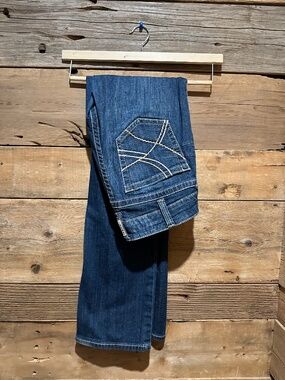 Ariat perfect rise straight leg denim.
